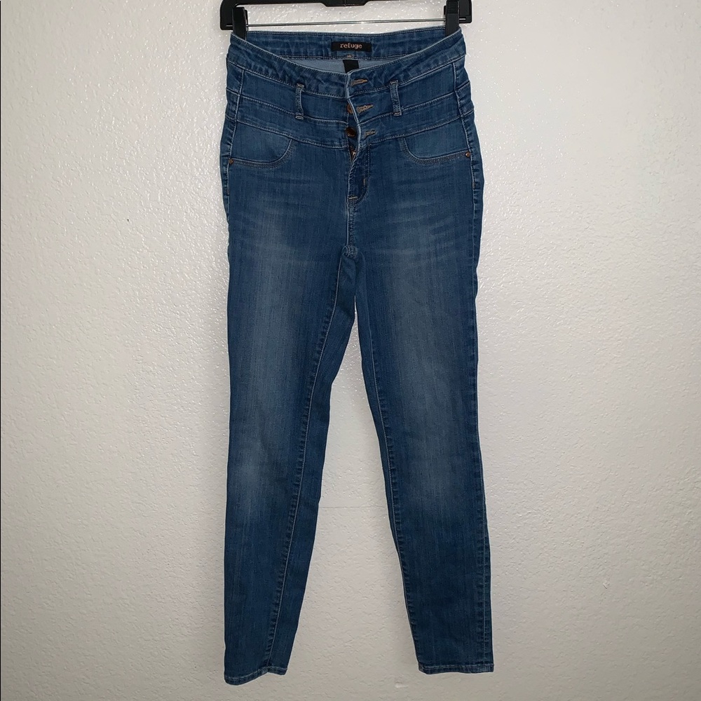 Charlotte Russe Refuge High Waist Skinny Jeans